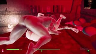 Tatooed Babe Anal Fucked Hard and Fast by Overboss： Fallout 4 AAF Mod Nuka Ride 3D 性爱动画