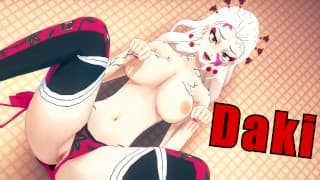 Hentai Daki 是角质和饥饿的迪克恶魔杀手未经审查