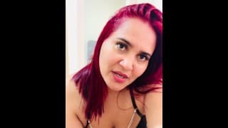 你父亲不在这里，所以来操你的继母。拉丁 Vanessa